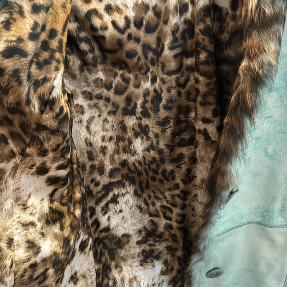 Vericci Sport Leather Suede Jacket w/ Fur - Picture 4 of 5